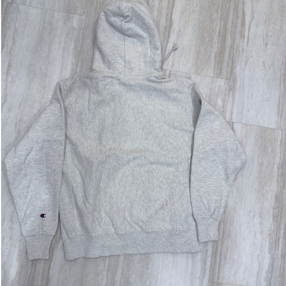 GW George Washington University Champion Reverse Weave Hoodie Gray Navy Large - Picture 5 of 5
